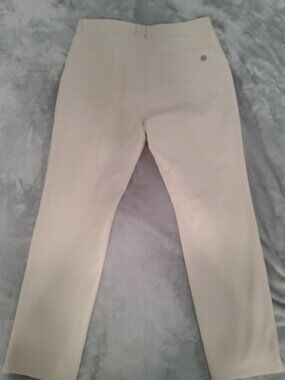 G/FORE Golf Pants Men’s 36x30 Cream Performance Stretch Tapered Fit